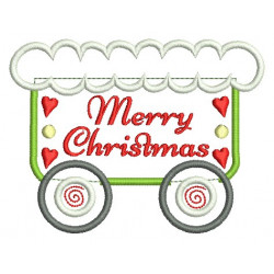 Stickmuster  - Gingerbread Christmas Weihnachtswagon